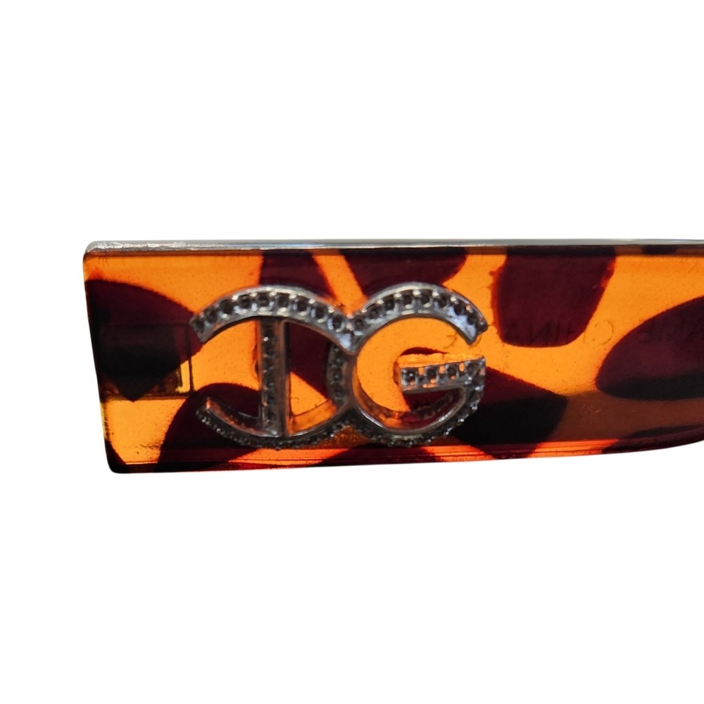 Women's Oversized Fashion Sunglasses Brown Gradient Tortoise Rhinestone Accent - Picture 6 of 7